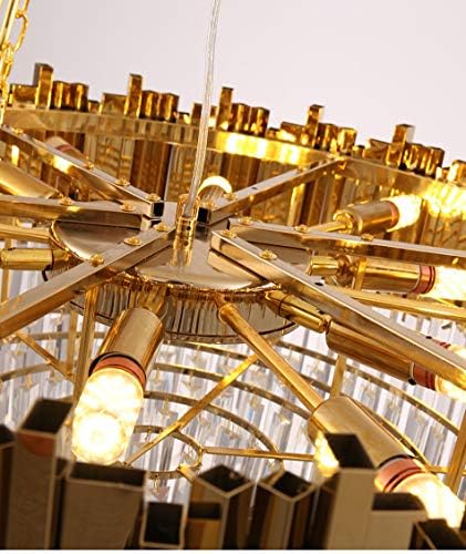 Ламби кристална просторија тавански светла злато тркалезна тавана кристал предводена од домашни тела за осветлување на внатрешноста
