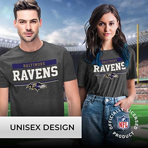 NFL кратки ракави маички со јаглен, спортски теми за возрасни, тимска опрема за мажи и жени