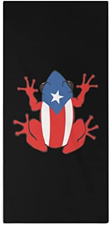 Порто Рикан Frag Frog Flag Брзо суво рачни крпи микрофибер крпи Супер апсорбирачки мијалници