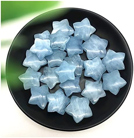 Suweile JJST 1PC Природно сино акумарински кварц кристали во облик на камења во форма на камења од природни камења и минерали 0303