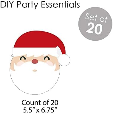 Голема точка на среќата olоли Дедо Мраз - Комплет за резерви за украси за Божиќни партии - Комплети за врвови, најважни работи и виртуелни пакети на забави на табели