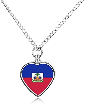 Знаме На Хаити Накит За Кремирање Миленичиња Урн Ѓердан За Пепел Приврзок За Спомен За Подароци За Портрет На Мачки