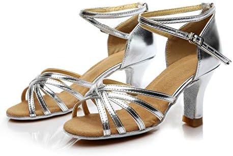 Модни латински танцувачки чевли жени салса сала за танцување сандали матурска женска сандали потпетици жени сандали
