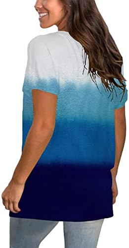 Дами краток ракав 2023 памук vneck графички бренд блуза маица лето есен на врвот за тинејџери 4L 4L