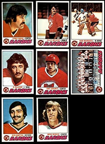 1977-78 Топс Кливленд Барони во близина на екипата се постави Кливленд Баронс екс/МТ+ Баронс