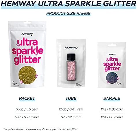 Hemway Premium Ultra Sparkle Glitter Multi alt Metallic Floke for Arts Занаетчиски занаети нокти козметика смола Фестивал на лице - бронзено