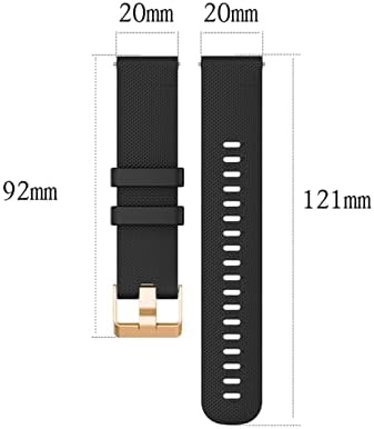 BneguV 20 mm Smart Watchbard Strap за Garmin Venu SQ силиконски нараквица за Venu2 Plus VivoActive 3 Forerunner 245 645 Band Band