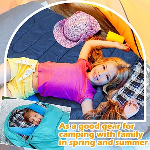 4 компјутери деца за спиење торба за спиење во кампување за возрасни момчиња момчиња девојчиња, пликови за спиење вреќи рефус 4 сезони