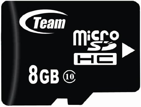 8gb Класа 10 Microsdhc Тим Со Голема Брзина 20mb / Сек Мемориска Картичка. Пламена Брза Картичка ЗА HTC SMT5800 Razzle XV-6900. Вклучен