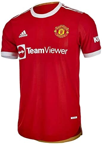 Адидас Машки Манчестер Јунајтед Дома автентичен фудбалски дрес 2021/22, црвено