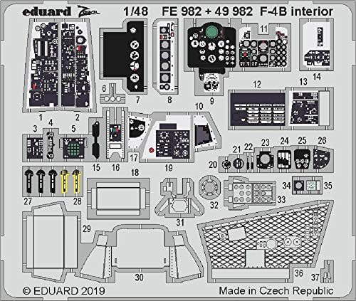 Eduard EDBIG49228 BIG ED ​​1: 48-F-4B моделен комплет фото-еч сет, разни