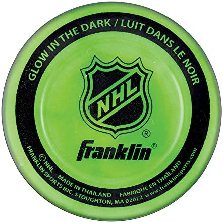 Френклин Спорт Уличен Хокеј Пак-Сјај Во Темнината Хокеј На Отворено-Уличен Хокеарски Пакет Со Официјална Големина За Деца + Возрасни-Зелена