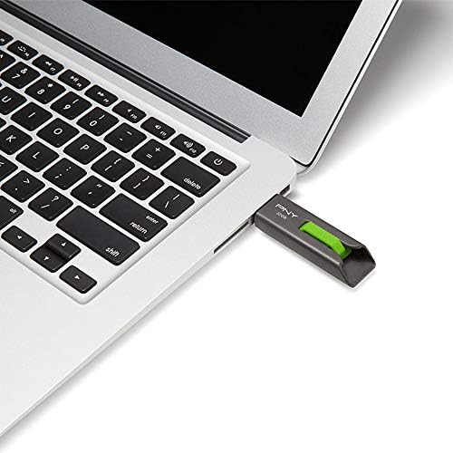 PNY Елита Премиер USB 3.0 Флеш Диск, 32GB, Сива/Зелена