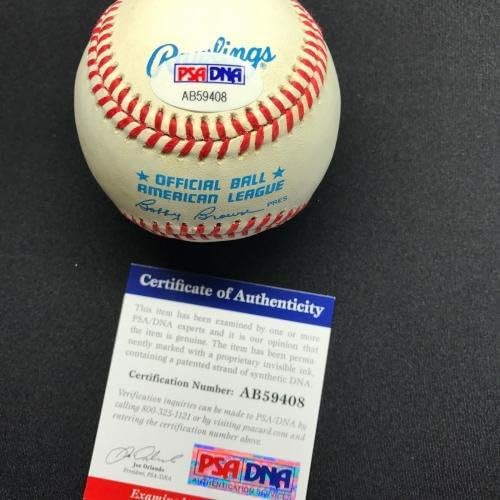 Вернон Луис „Лефи“ Гомез целото име потпишан бејзбол ПСА/ДНК Хоф Јанки - автограмирани бејзбол