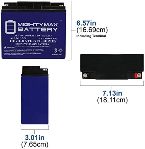 12v 22ah Гел Батерија Замена За Skytron 3500B 6001 6500-4 Пакет