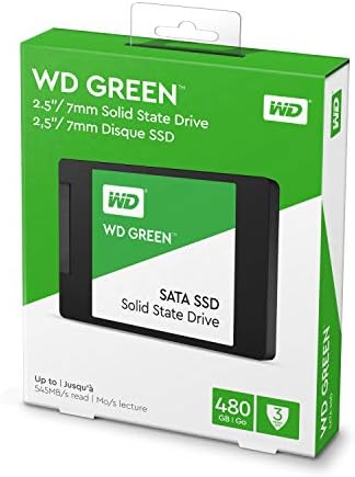 WD Green 480gb Внатрешен КОМПЈУТЕР SSD-SATA III 6 Gb/s, 2.5 /7mm-WDS480G2G0A