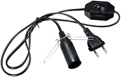 Yeoys сол ламба со кабел со затемнувач E14 LAMB BASE HANGLAMP SEACKER EU PLUGS 1,8M кабелски кабел кабел црна датотека вежба битови