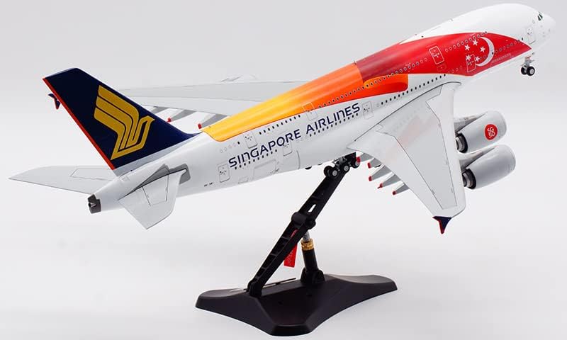 JC Wings Singapore Airlines за Airbus A380 9V-Ski 50-ти 1/200 Diecast Aircraft претходно изграден модел