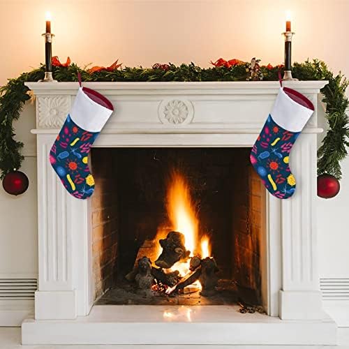 Ноќта на вештерките Божиќна роденденска забава Божиќно порибување чорапи печати Божиќни дрво украси за камин