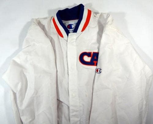 1992-93 Кливленд Кавалирс Gералд Вилкинс Игра издадена бела загрева јакна 44 5 - НБА игра користена