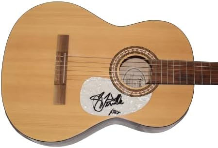 Тенил Таунс потпиша автограм со целосна големина Фендер Акустична гитара w/Jamesејмс Спенс автентикација JSA COA - Суперerstвезда