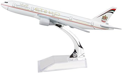 24-часовно Етихад Боинг 777 модел Алуминиумски легура на легури на легура на легури со легура на модел на модел на рамнини за