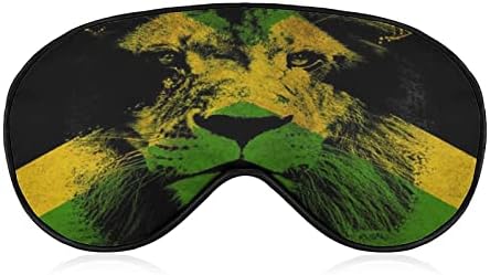Јамајка знаме лав спиење маска за очи, симпатична слепи очи, опфаќа очила за очила за жени