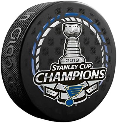 2019 Шампиони на Стенли Куп Шампиони Сент Луис Блуз тим Официјален НХЛ хокеј Пак - хокеј картички