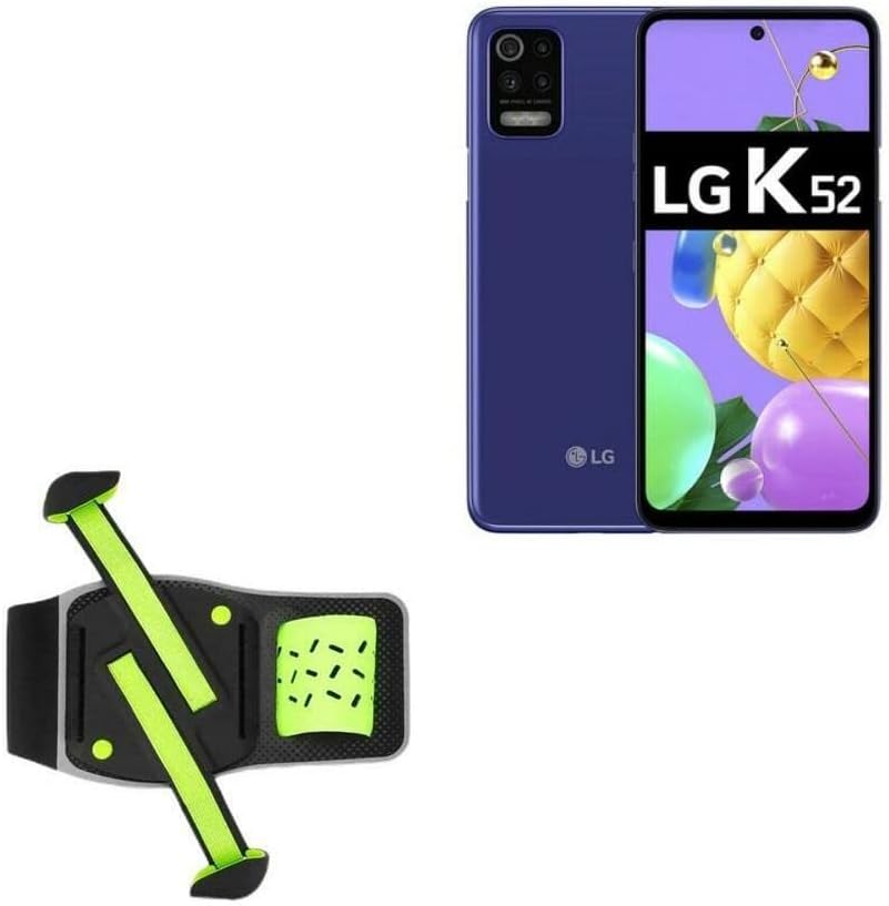 Фолч за LG K52 - FlexSport Armband, прилагодлива амбалажа за тренинг и трчање за LG K52 - Stark Green