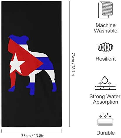 Питбул Куба знаме рачни крпи за лице за миење на телото меки меки мијалници со слатки печатени за кујнски хотел за кујна секојдневна употреба