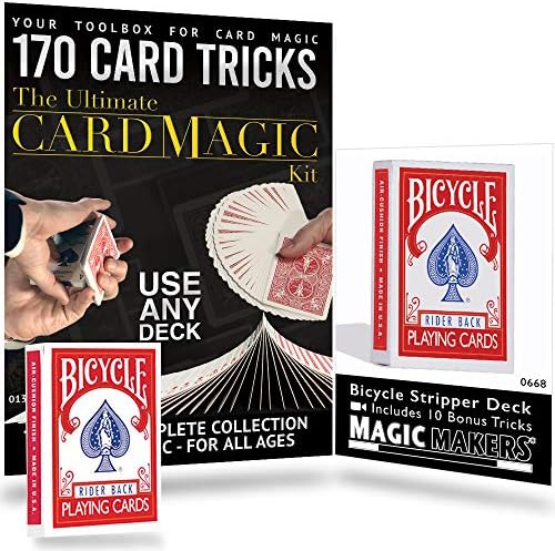 Магии Креатори Ultimate картички магичен комплет 170 ефекти со картички со палуба за велосипеди за велосипеди