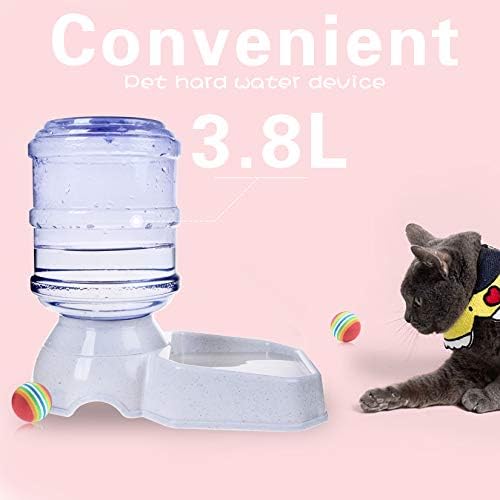Станица За Дозирање Вода за Миленичиња - 1 Гал Надополнете Ја Водата За Миленичиња За Куче Мачка Животно Автоматска Гравитација Вода За Пиење