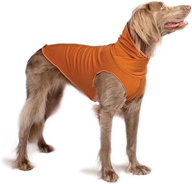 Златна шепа серија Санта Фе природен бамбус пулвер џемпер за кучиња - големина 10/буттертунут портокал