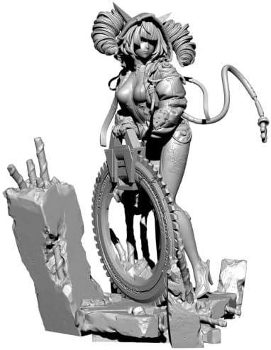 1/24 смола фигура Минијатурна модел на комплет за наука за науки за жени воин