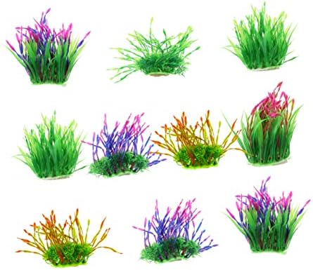 Ipetboom 20 парчиња Пластични Украси Симулација На Растенија За Украси Креативен Пејзаж На Риби Лажен Вештачки Случаен Боја На Вода