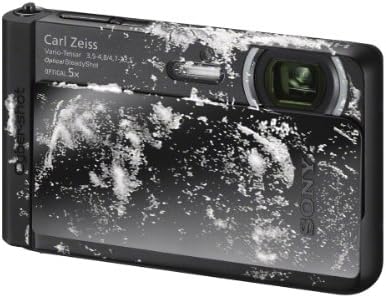 Sony DSC-TX30/B 18 MP дигитална камера со стабилизиран зум на 5x оптичка слика и 3,3-инчен OLED