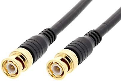 3G HD-SDI 3GHz RG6 коаксијален кабел со злато позлатени BNC конектори