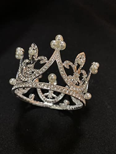 Сонце Невеста Принцеза Невестинска Свадбена Веселба Кристал Целосен Круг Тркалезна Мини Круна Дијадема