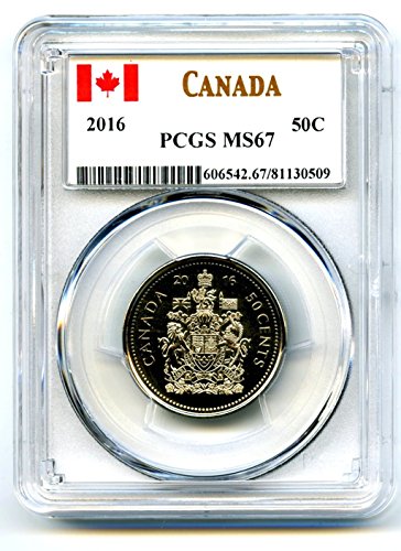 Канада 50 Проценти Половина Долар MS67 PCGS
