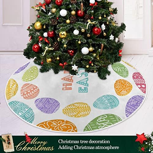 Кигаи Велигденско Јајце Дрво Здолниште 35.4 lnch, Голем Чипка-До Божиќното Дрво Здолниште Затворен Отворен Божиќното Дрво Мат За Одмор