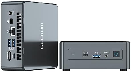 Geekom Mini PC Mini IT11, Intel Core i5-1155G7 мини компјутери, 16GB DDR4/1TB M.2 SSD Windows 11 Pro Мал десктоп компјутер, Поддршка