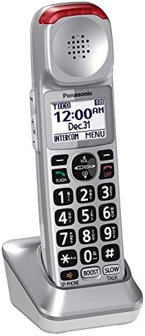 Panasonic NEW DECT 6.0 Додаток за телефонски слушалки без безжичен телефон, кој зборува за повик за повик, компатибилен со сериите KX-TGM450S,