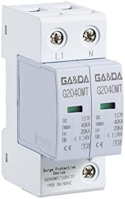 Заштита на електрична енергија Gadian Moilning Electric Co, Ltd Заштитник на напон DIN 2P 150V 40KA IP20 120/208VAC