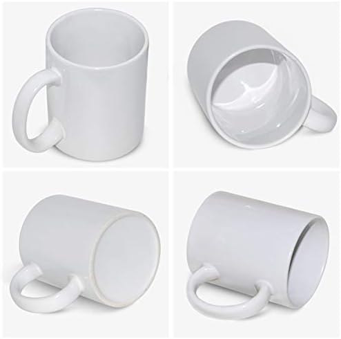 Sublimation Sublimation AQWJ-11oz, празно чаши за професионално одделение чаши бела обложена керамичка чаша за чај од кафе или подароци