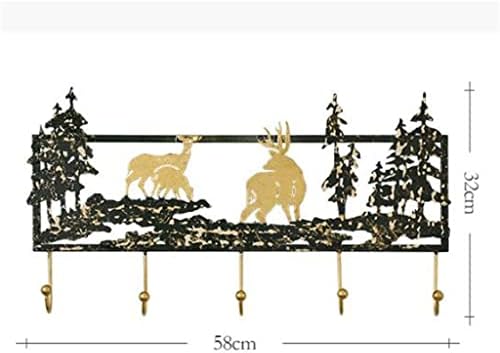 Н / Американска Кука Тридимензионална Форма На Елен Ѕид Декорација Ѕид Влез Спална Соба Палто Кука (Боја : А, Големина