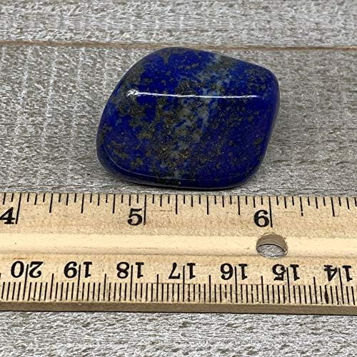 46.2g, 1,6 x1 x1 , природен нетретиран мал лапс лазули испуштен стаклен полиран скапоцен камен, слободна форма, метафизички, лечен камен,
