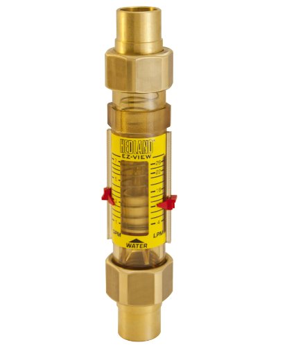 Хедленд H620-016-R EZ-View Flowmeter, полифенилсулфон, за употреба со вода, 1-16 GPM опсег на проток, 3/4 пот.