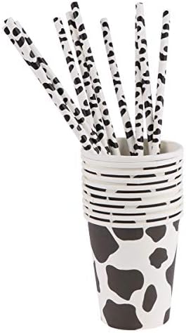 71 парчиња во 1 сет крава тема за куќи за еднократна употреба салфетки за чаши за салфетки поставени балони за печатење и засолништа