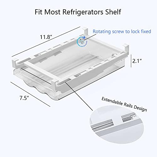 Држач за јајца за фрижидер, автоматско скролување контејнер за фрижидер, организатор на фрижидер за фрижидер, фиока за јајца и фиока