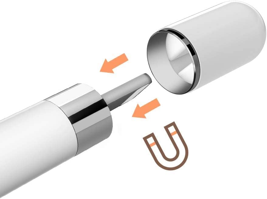 Замена на совети за магнетно капаче и ipencil за ipencil за 1 -ви генерација, магнетски Ipencil капаче + молив за молив, за